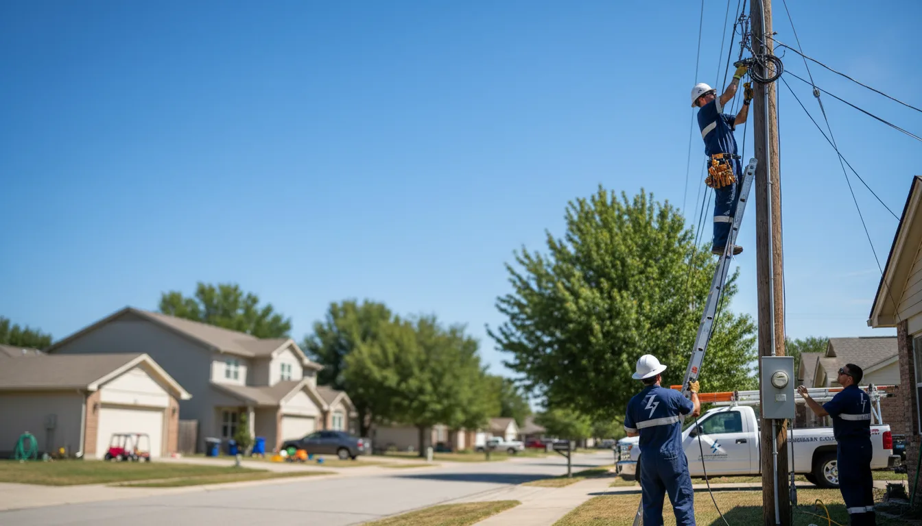 Residential electrician providing installation services in Geneva, MN
